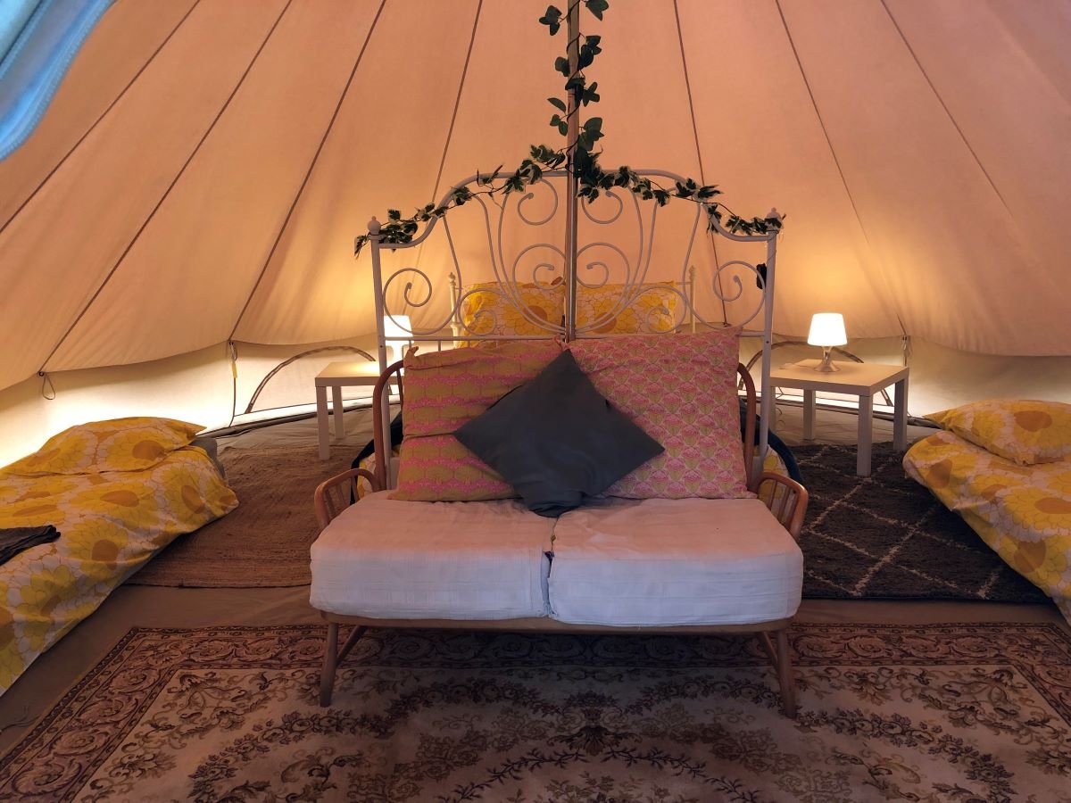 Bell tent interior